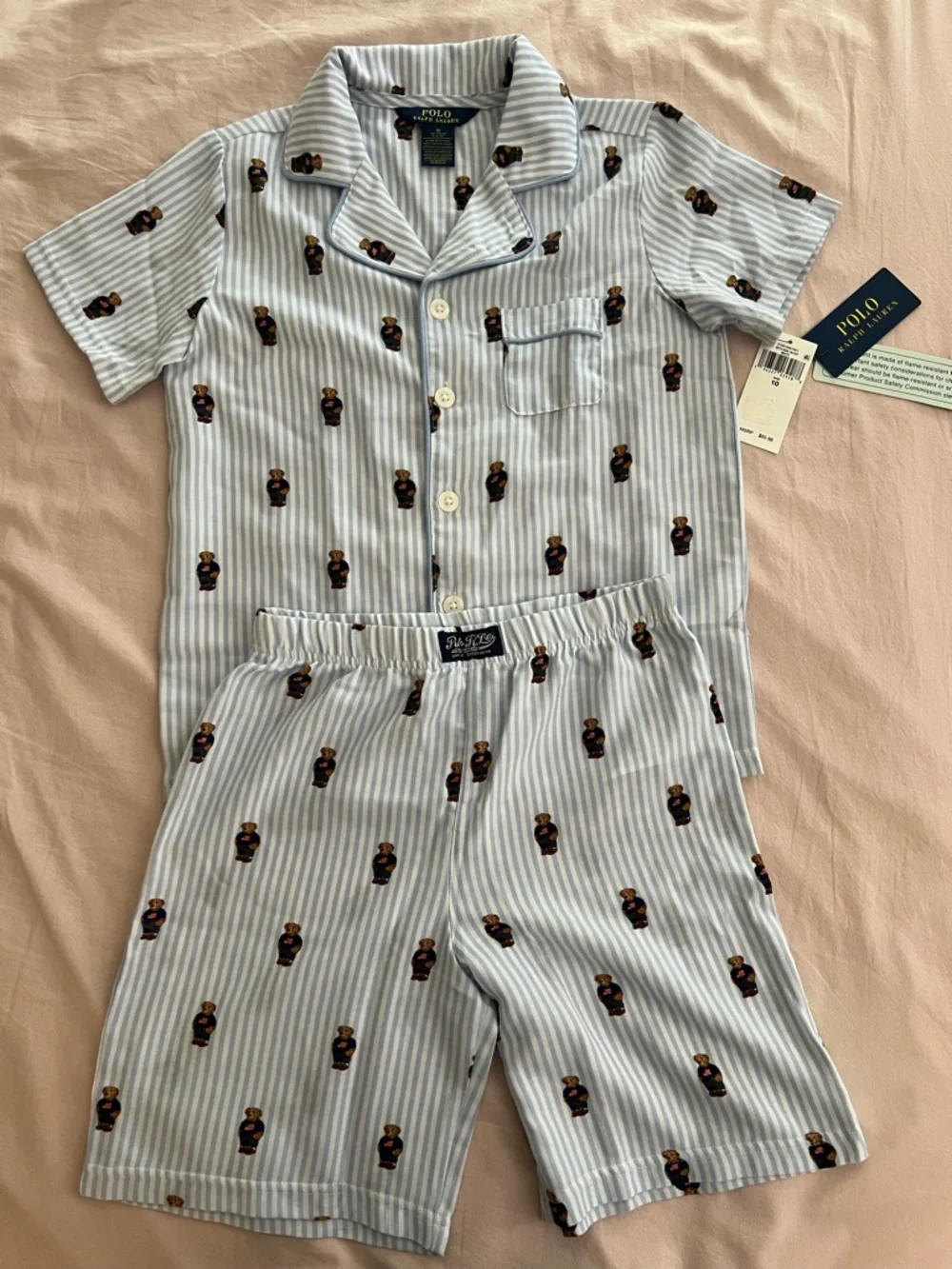 Polo by Ralph Lauren Polo Bear Pajama Set - Picture 1 of 3